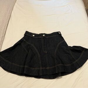 Pilcro denim circle skirt